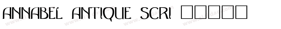 Annabel Antique Scri字体转换